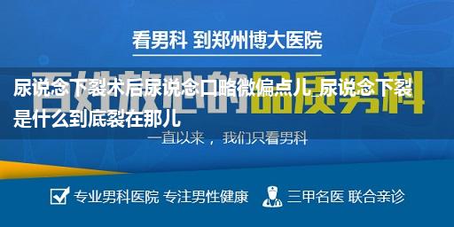 尿说念下裂术后尿说念口略微偏点儿_尿说念下裂是什么到底裂在那儿